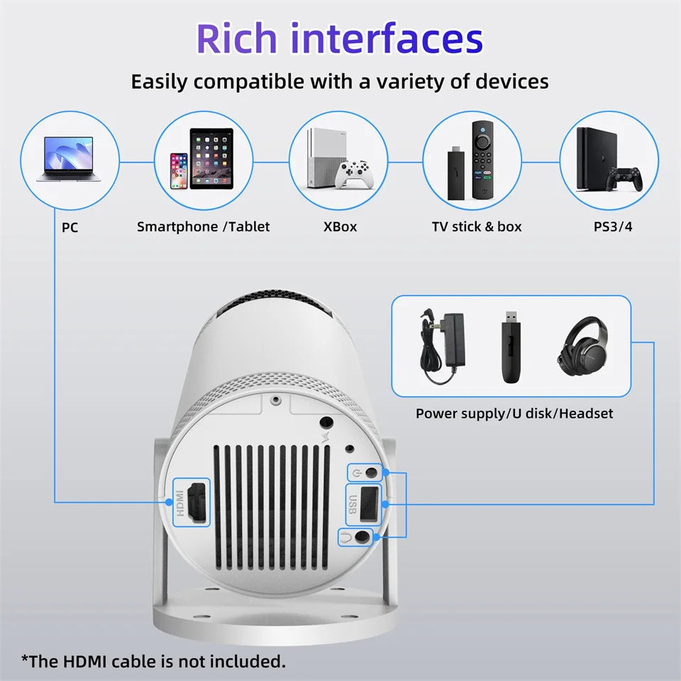 Ultra HD 4K Projector – Big Screen Anywhere
